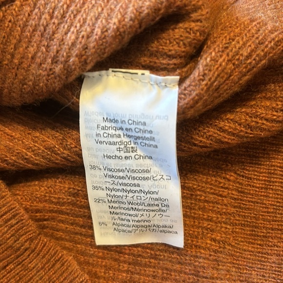 Burnt Orange Madewell Sweater - Picture 6 of 7